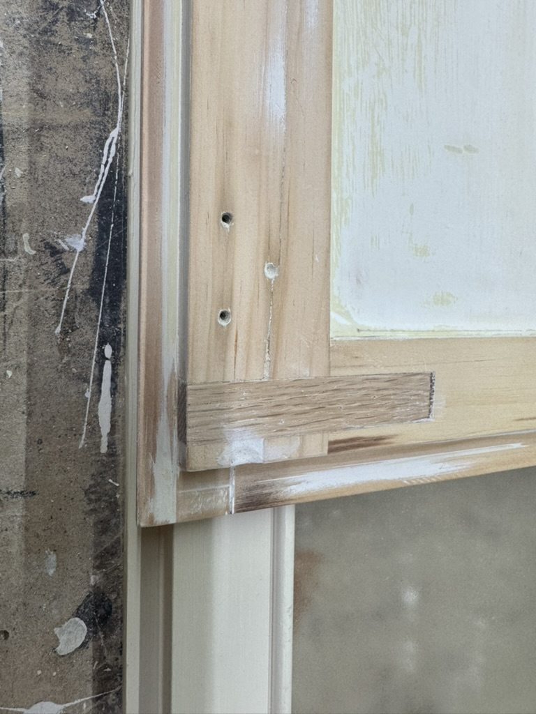 Kitchen cabinetry restoration and finishing.