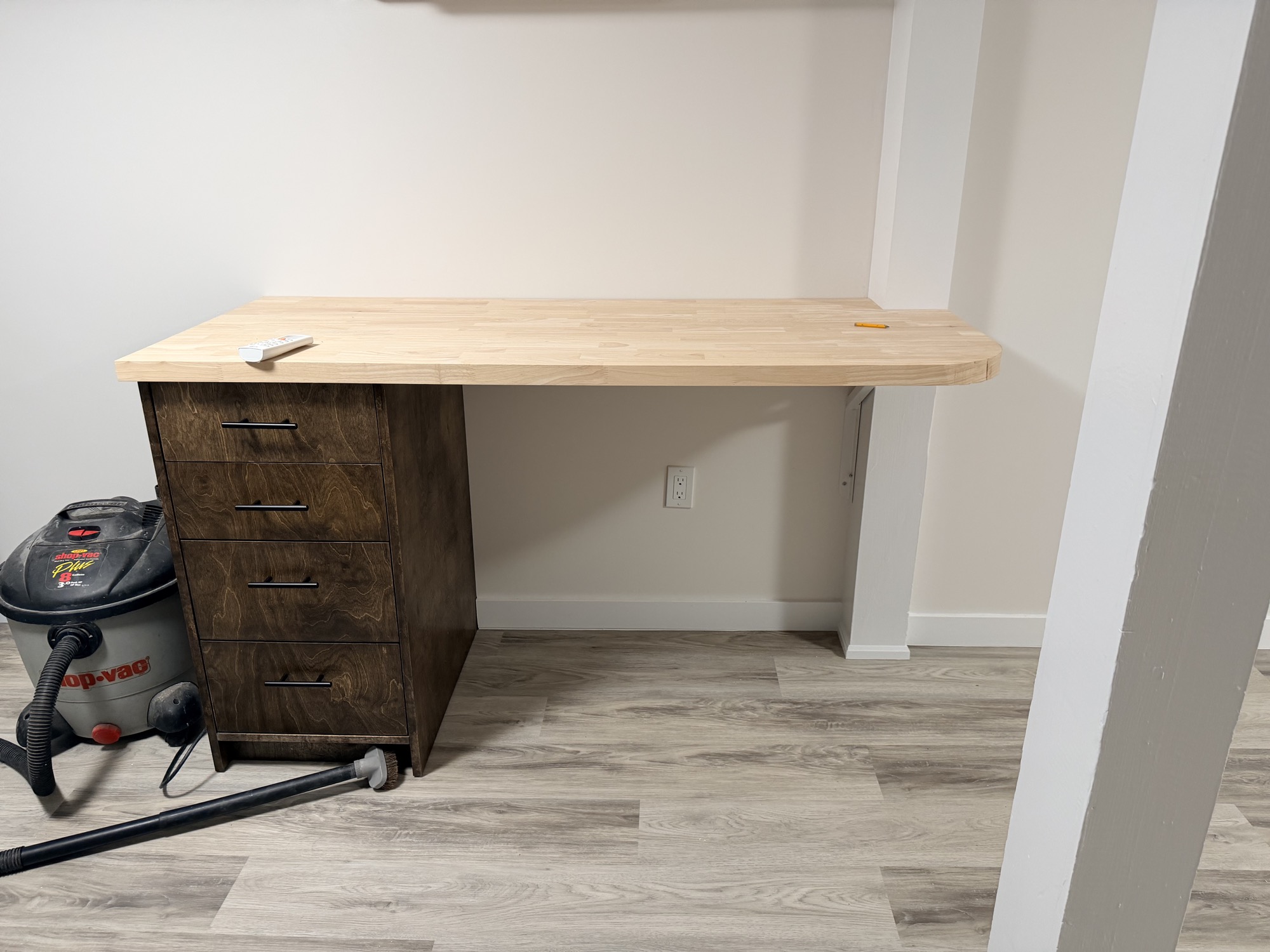 Custom tiny kitchen with cusctom cabinetry